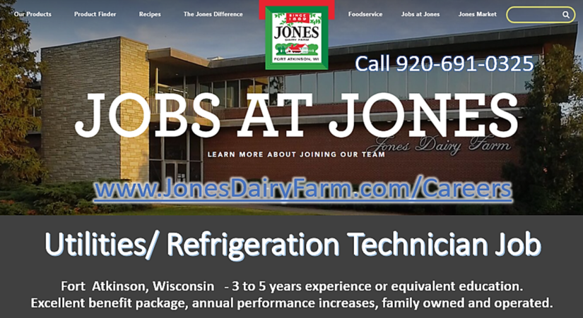 Utilities / Refrigeration Technician Job @ Wisconsin
