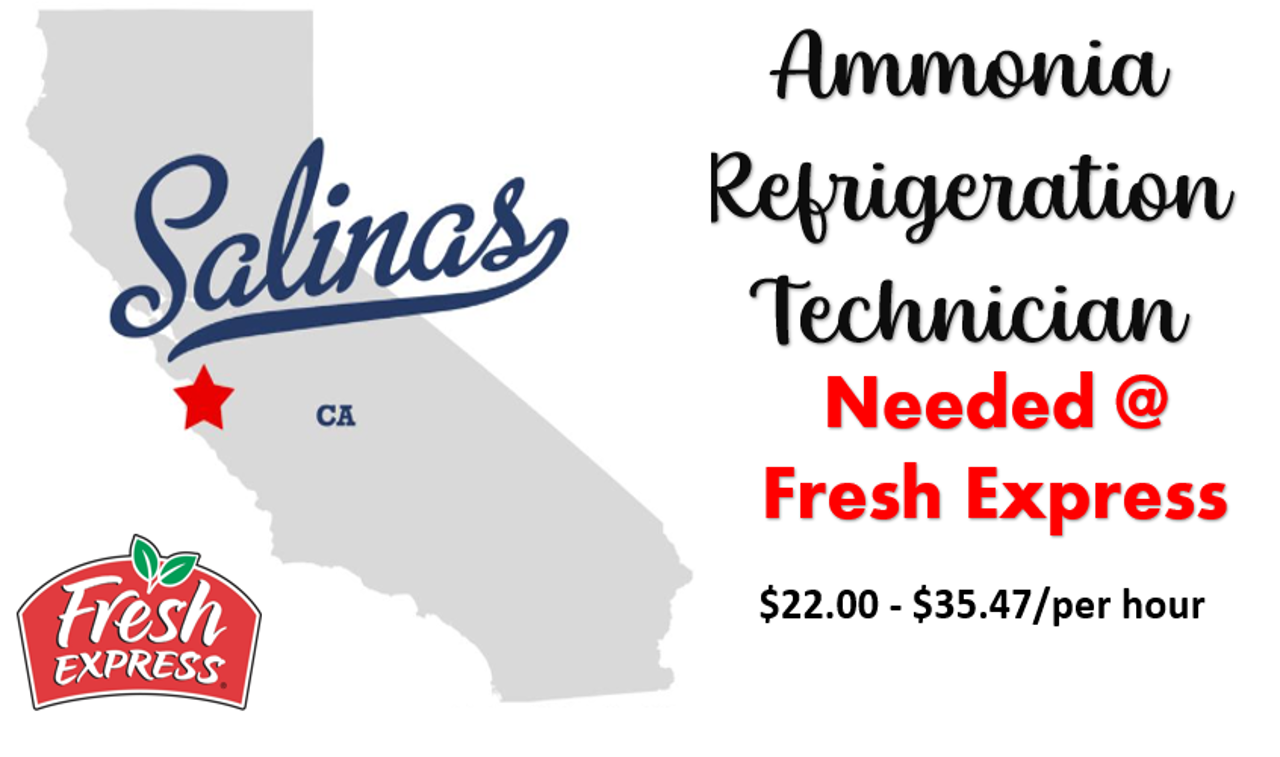 Job Postings / Ammonia / NH3 / R717 → Refrigeration