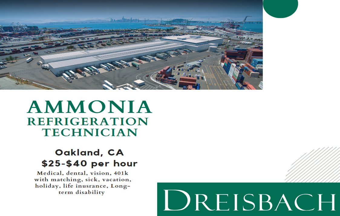 Job Postings / Ammonia / NH3 / R717 → Refrigeration