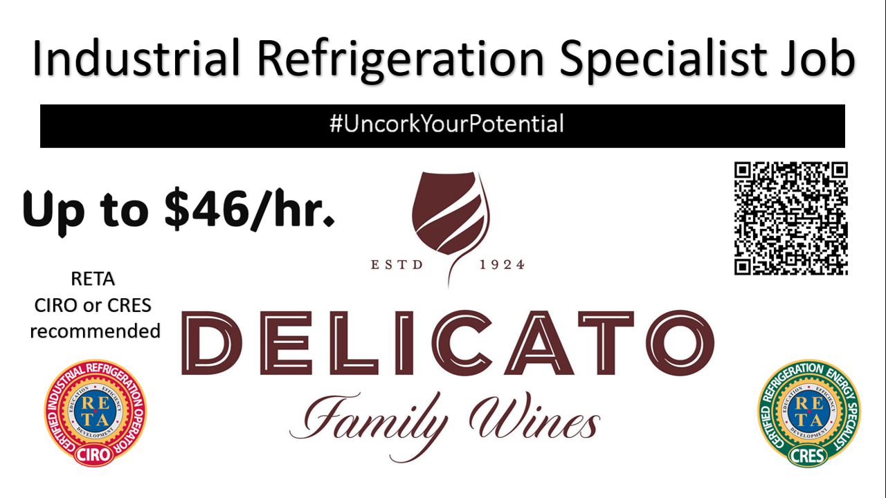 Job Postings / Ammonia / NH3 / R717 → Refrigeration