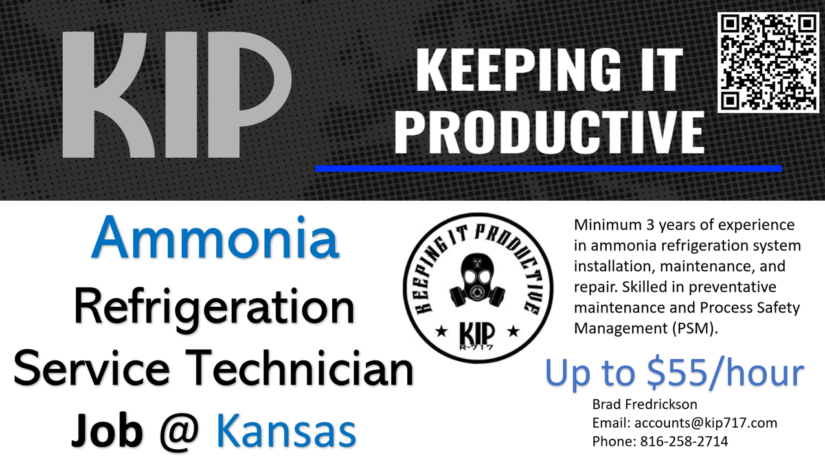 Ammonia Refrigeration Service Technician Job @ Kansas
