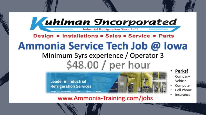 Ammonia Service Tech Job at Iowa