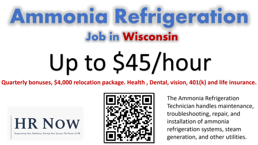 Ammonia Refrigeration Job at Wisconsin