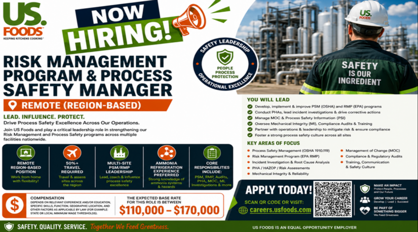 Risk Management Program and Process Safety Manager – Job